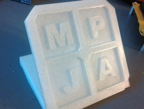 marlin p jones & associates inc área de trabalho logo sinais e logotipos 3d print model - Mito3D