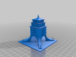 torre agua caliente in tijuana mx Gebäude & Strukturen 3d print model - Mito3D