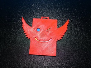id card holder - angel version 3d print model - Mito3D