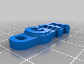 gti llavero llaveros personalizado 3d print model - Mito3D
