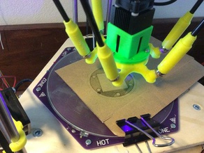 rostock geomag laser mount 3d printer parts delta engraving 3d print model - Mito3D