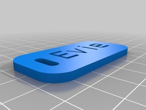 evie tag organization customized 3d print model - Mito3D
