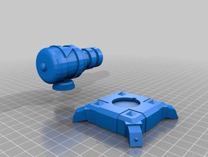 choque de clanes cañón juguetes y accesorios juego 3d print model - Mito3D