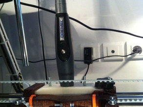 dremel flex shaft quickfix mount 3d printer accessories milling prism reprap router tool 3d print model - Mito3D