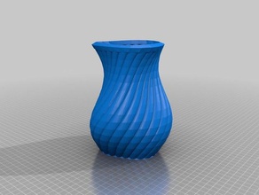 elegante vaso di fiori arredamento fiore il 3d print model - Mito3D