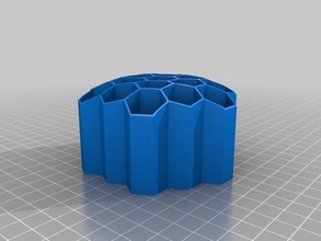 meine angepasste honeycomb-Bleistift-Halter - Organisation kundengebundene 3d print model - Mito3D
