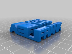 my customized two word sculpture3 sculptures 3d print model - Mito3D