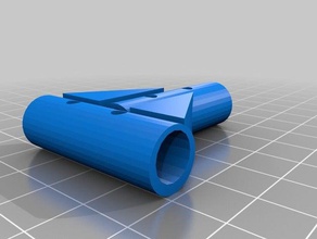 8 mm t tube connectror de 90 degrés L'impression 3d 3d print model - Mito3D