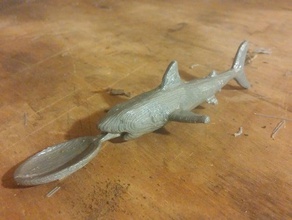shark spoon kitchen & dining sharkspoon 3d print model - Mito3D