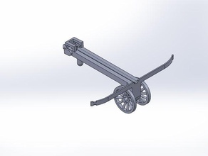ballista mechanical toys fun spear toy wheel 3d print model - Mito3D