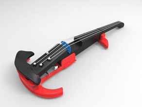easy printing electric violin music 3d print model - Mito3D