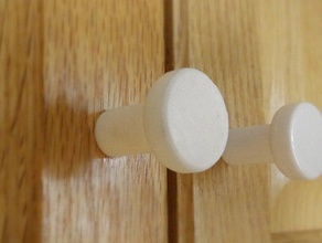 simple knob - ikea replica household cabinet door drawer handle kitchen 3d print model - Mito3D