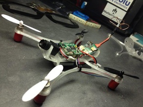 flying squirrel micro quadcopter r c vehicles drone nano quad frame 3d print model - Mito3D
