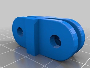 gopro double pivot mount de la caméra personnalisé 3d print model - Mito3D