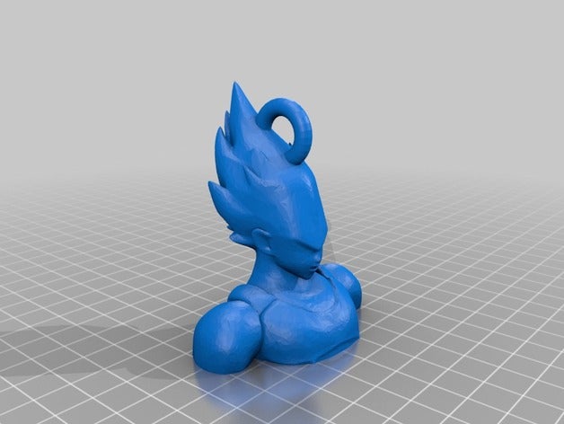 super waasa 3d-drucken anime dragon ball z Anhänger vegeta 3D print model - Mito3D