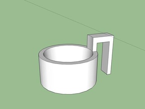 sauce holder attachment french fry 3d print model - Mito3D