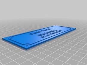 letrero signos y logotipos personalizado 3d print model - Mito3D