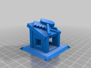 choque de clanes constructores la cabaña juegos y juguetes 3d print model - Mito3D