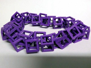 cube chain necklace bracelets bracelet 3d print model - Mito3D