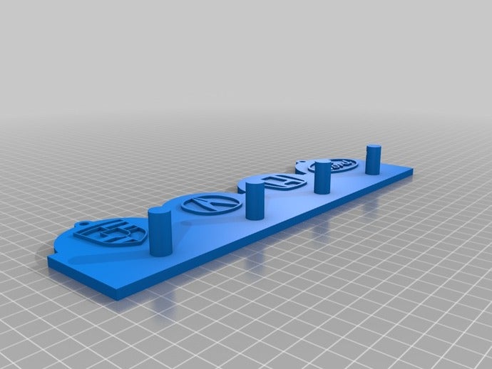 mein key hanger - Organisation angepasst 3D print model - Mito3D