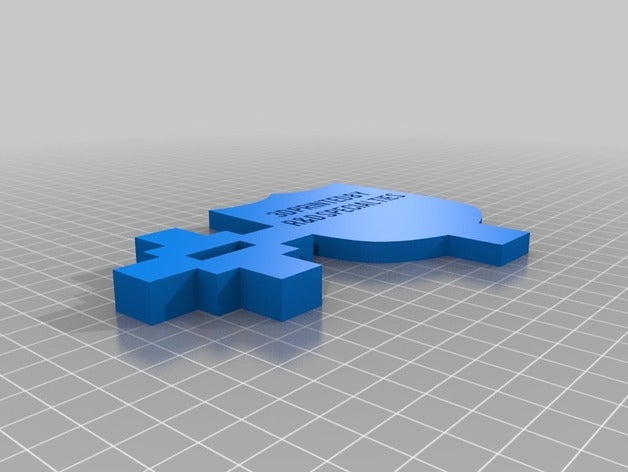 unchained dachte Zeichen 3D print model - Mito3D