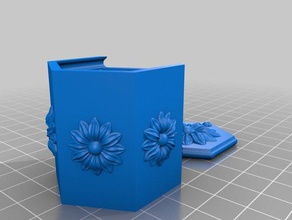Blume, Feld 2 Kunst fee Blume flower-box gothic gras holland mary jane rotterdam 3d print model - Mito3D