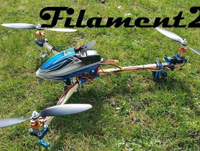 filament 2 v2 pieces r c vehicles copter gopro mount multi-copter multicopter multirotor rc tri-copter tricopter 3d print model - Mito3D