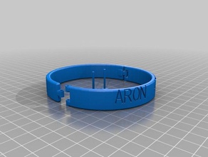 collare aron bracelets customized 3d print model - Mito3D