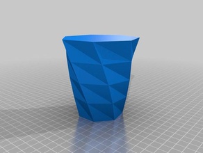 twisted poligono vaso i contenitori su misura 3d print model - Mito3D