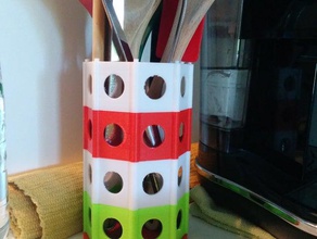 kitchen utensils modular holder & dining 3d print model - Mito3D