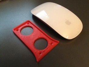 magic mouse-Halter computer apple mount stand 3d print model - Mito3D