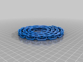 70 link chain customized 3d print model - Mito3D