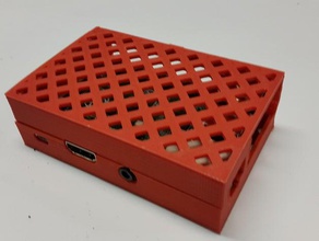 raspberry pi case cutout ribbon cable computer 3d print model - Mito3D
