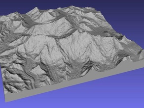 mount everest learning 3d map maps geodesy geography raised relief topography 3d print model - Mito3D