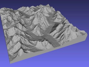 k2 learning 3d relief map maps geodesy geography raised topography 3d print model - Mito3D