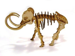 3d puzzle mammoth printing animals 3d print model - Mito3D