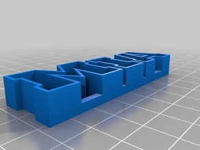 my customized text storage mia sculptures 3d print model - Mito3D