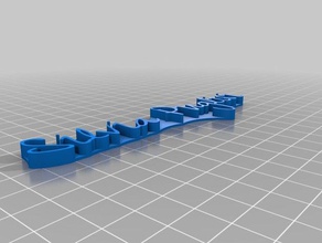 özelleştirilmiş metin benim 3d print model - Mito3D