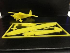 mini howard dg-15 airplane toy & game accessories business card credit snapout 3d print model - Mito3D