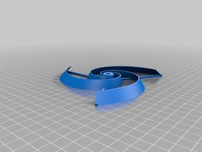 nautilus moulin à vent les mathématiques de l'art openscad en spirale 3d print model - Mito3D