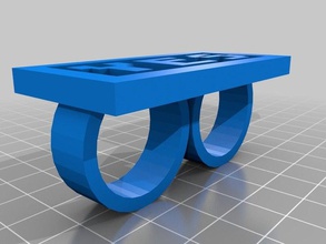 oui les anneaux personnalisé 3d print model - Mito3D