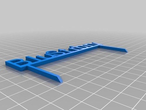 azul morango jardim sinal exterior e personalizado 3d print model - Mito3D