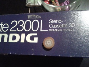 grundig stenorette 2300l replacement gear rewinding parts 3d print model - Mito3D