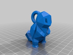 squirtle Anahtarlık remix 3d baskı 3d print model - Mito3D