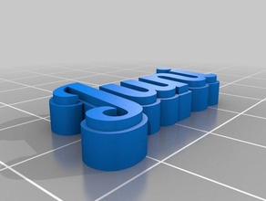 juni hd-Namen - Organisation kundengebundene 3d print model - Mito3D