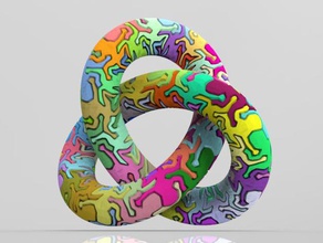 mosaico del trifoglio matematica arte escher nodo rep exhc retpitle 3d print model - Mito3D