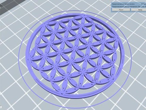 la fleur de vie les signes et logos géométrie sacrée 3d print model - Mito3D