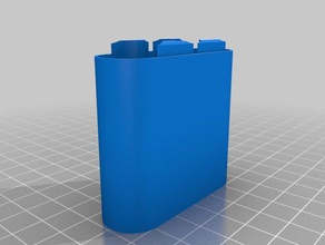 triple 18650 case v2 containers customized 3d print model - Mito3D