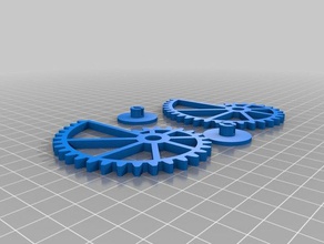nautilus gears involute gearing - customizable math art bracket gear kinetic openscad 3d print model - Mito3D