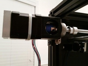 nema 17 motor mount 2020 open beam kp08 bearing 3d printer parts 3d print model - Mito3D
